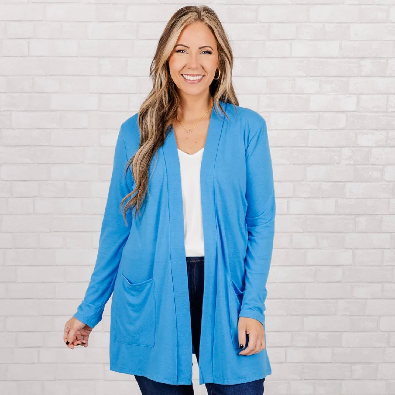 Weekend Bargains to Enjoy Kindness And Compassion Cardigan, Deep Sky