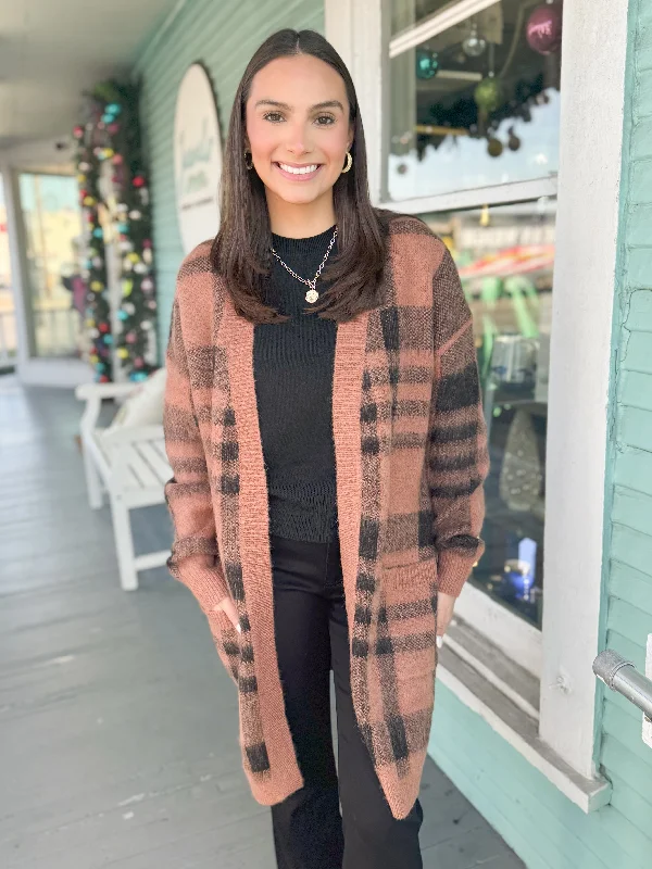 Online Exclusive The Monica Mohair Long Cardigan-Camel
