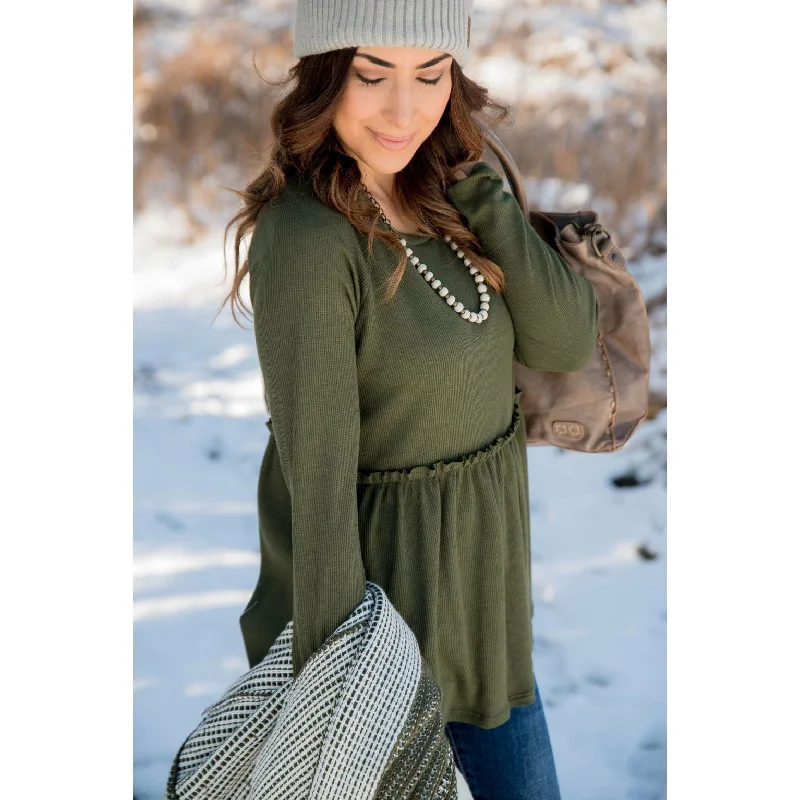 Overstock Clearance Thermal Cinched Tee