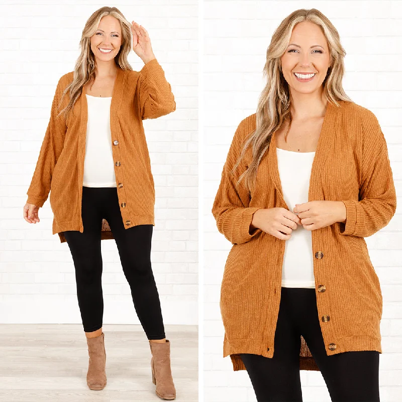 Weekend Offers That Dazzle Imagine This Cardigan, Rust
