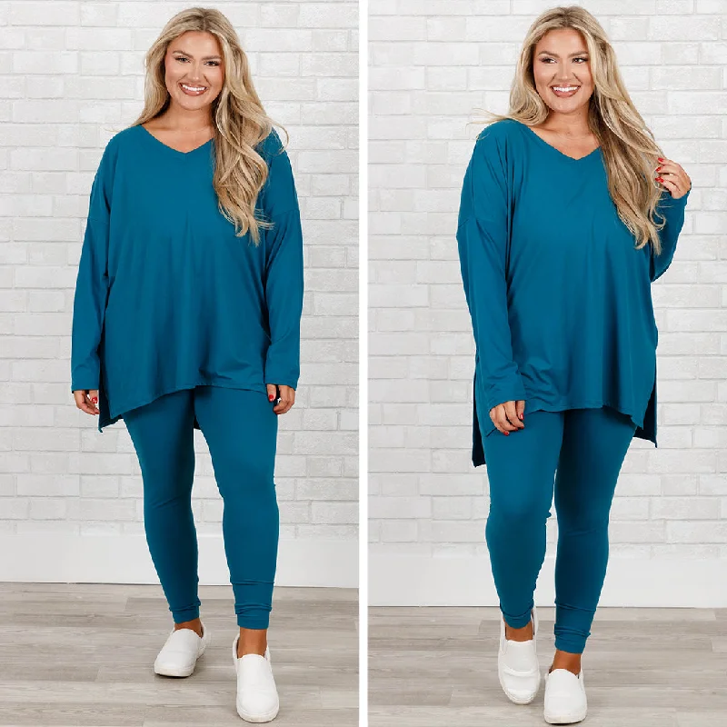Hurry In Happiness Because Of You Set, Teal