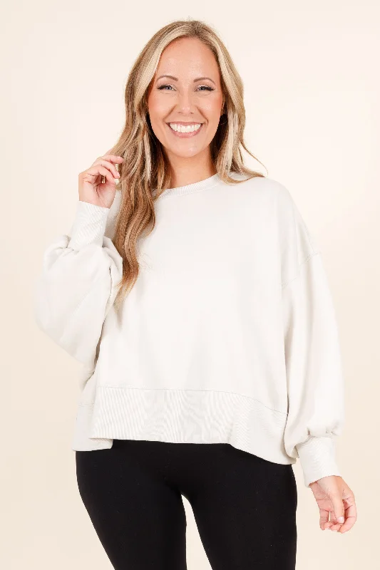 Savings Galore Feeling Free Pullover, Bone
