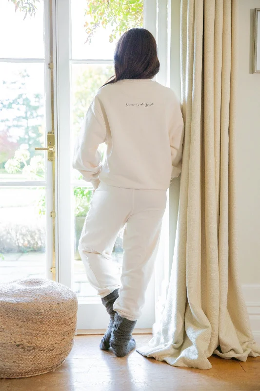 Deal Alert "Never Look Back" Cozy Crewneck Heavy Sweater