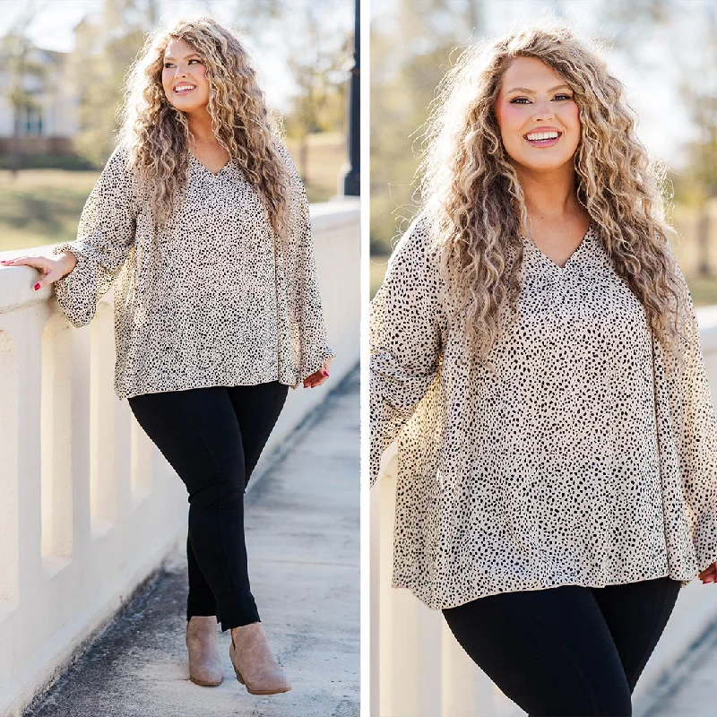 Sale Event Humming My Song Top, Taupe
