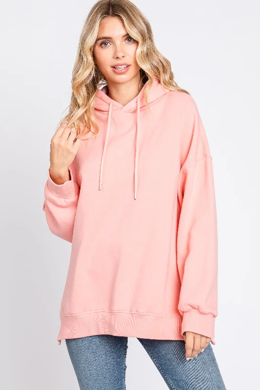Weekend Deals You Can't Resist Pink Drawstring Hoodie