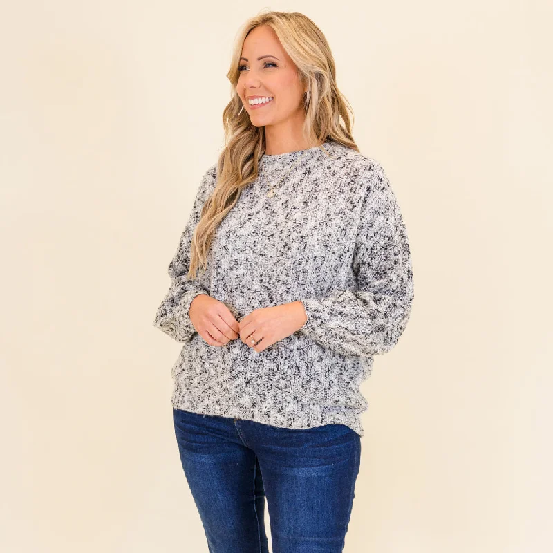 The Best Deal Cocoa Cozy Sweater, Ivory-Black