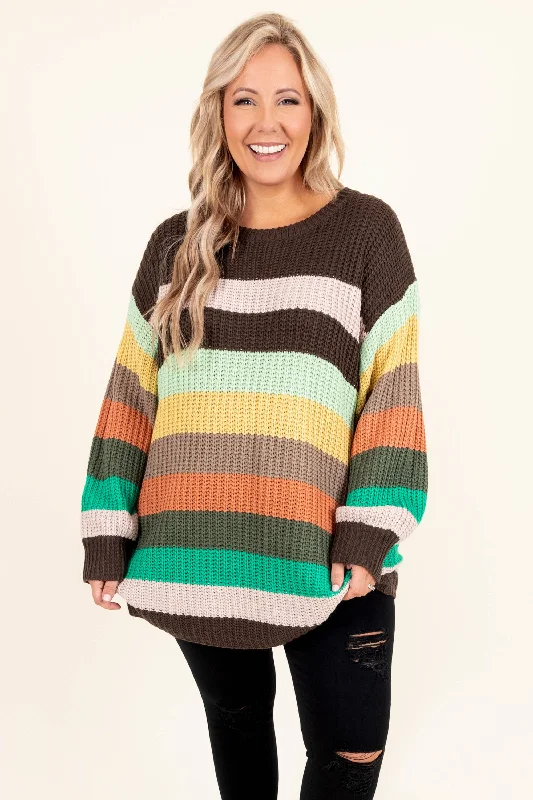 Instant Deal New Hello's Sweater, Brown