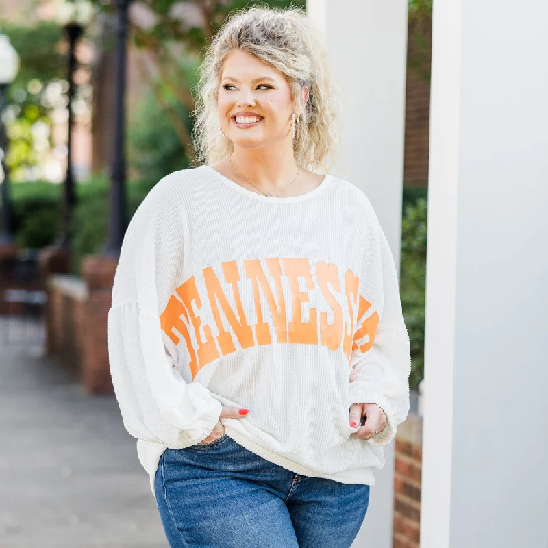 Weekend Price Cuts Galore Volunteer Puff Top, Off-White