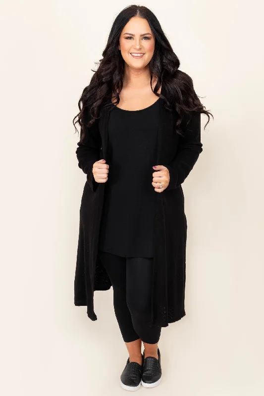 Weekend Offers That Thrill A Lucky Day Cardigan, Black
