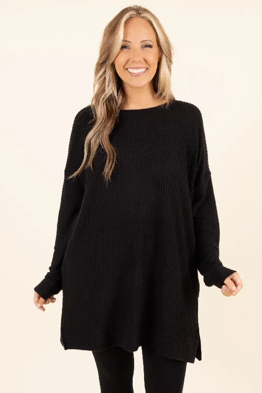 Weekend Deal Keeping It Cute Tunic, Black