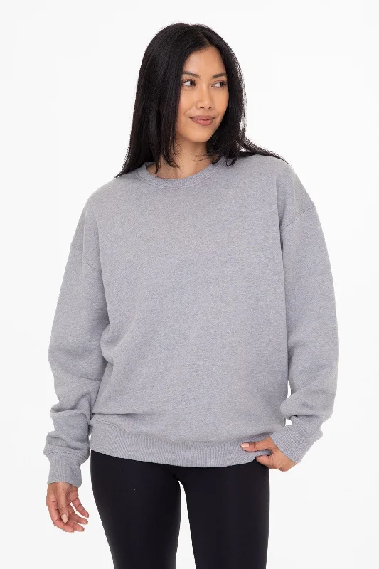 Half Price Heather Grey Soft Knit Fleece Lined Sweatshirt