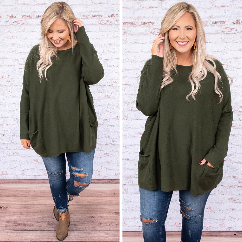 Unbeatable Prices Snow Whispers Tunic, Olive