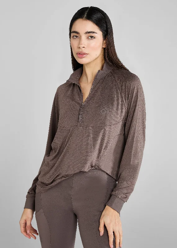 Weekend Savings Sensation Fawn Long Sleeve Mesh Shirt