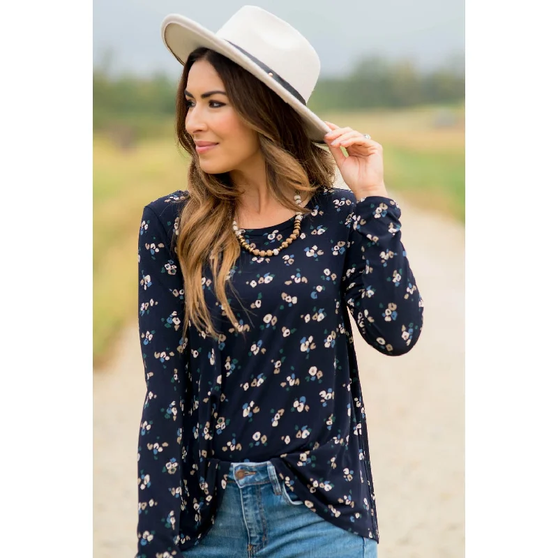 Weekend Savings Bonanza Mini Floral Long Sleeve Tee
