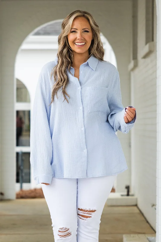 Midnight Sale Rays of Sun Top, Blue