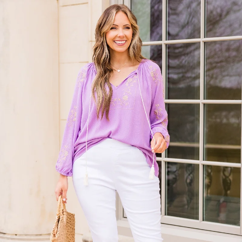 Special Buy Float Away With Me Top, Lavender