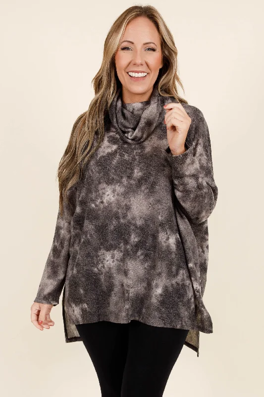 Amazing Value Touches My Soul Top, Charcoal