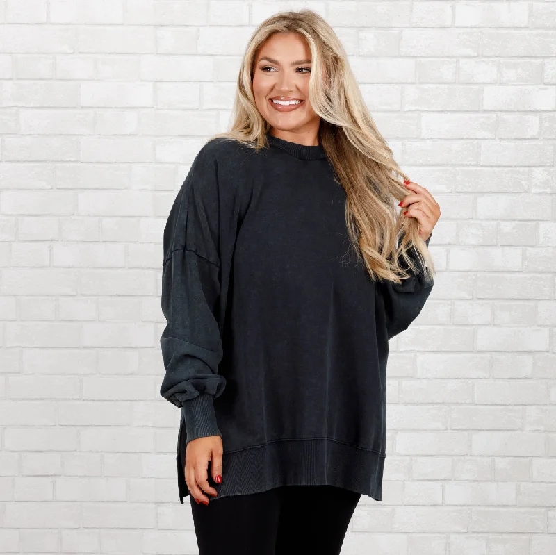 Weekend Offers That Delight Cozy Pullover, Black