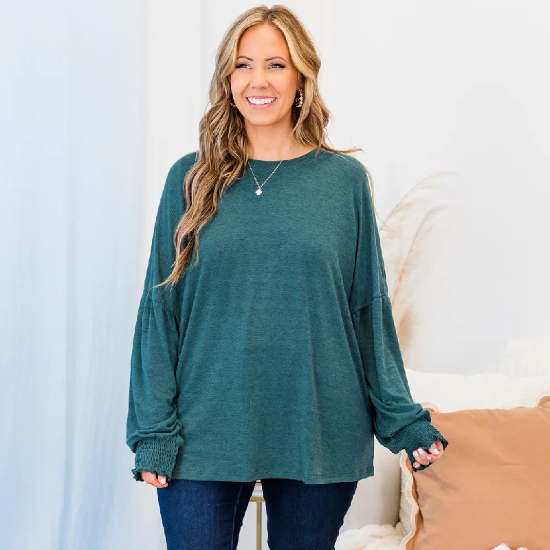 Deal of the Day Princess And The Popper Top, Teal