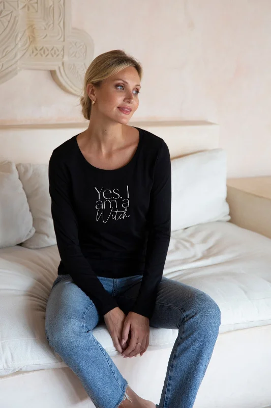Weekend Discounts to Delight "Yes, I Am" Long Sleeve Tee