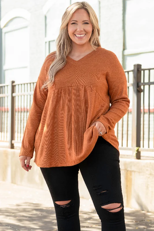 Exclusive Deal Train To The City Sweater, Ginger
