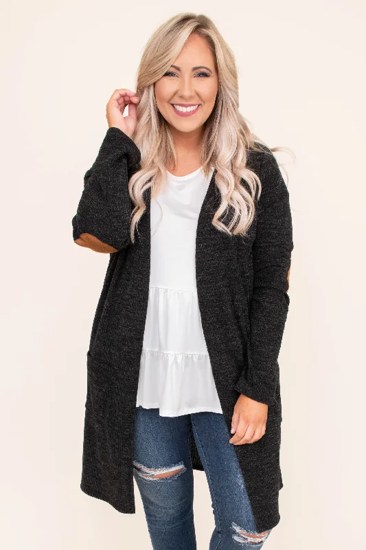 Half Price Cuddle Weather Cardigan, Black