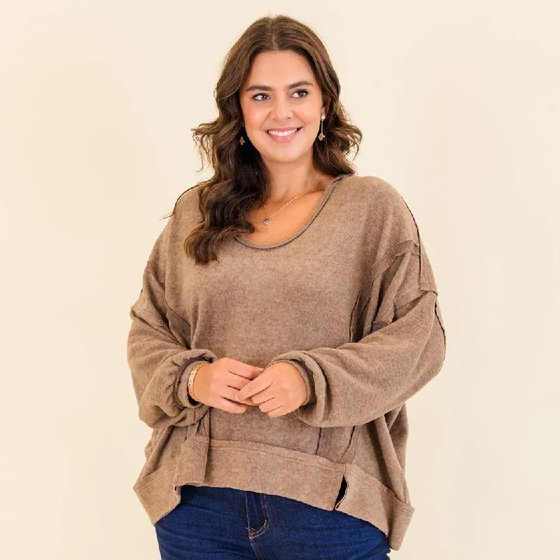 Huge Savings Get Cozy Hoodie, Mocha