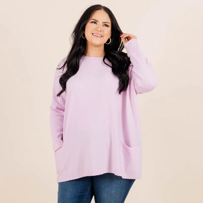 Weekend Deals to Brighten Your Day Snow Whispers Tunic, Dusty Lavender