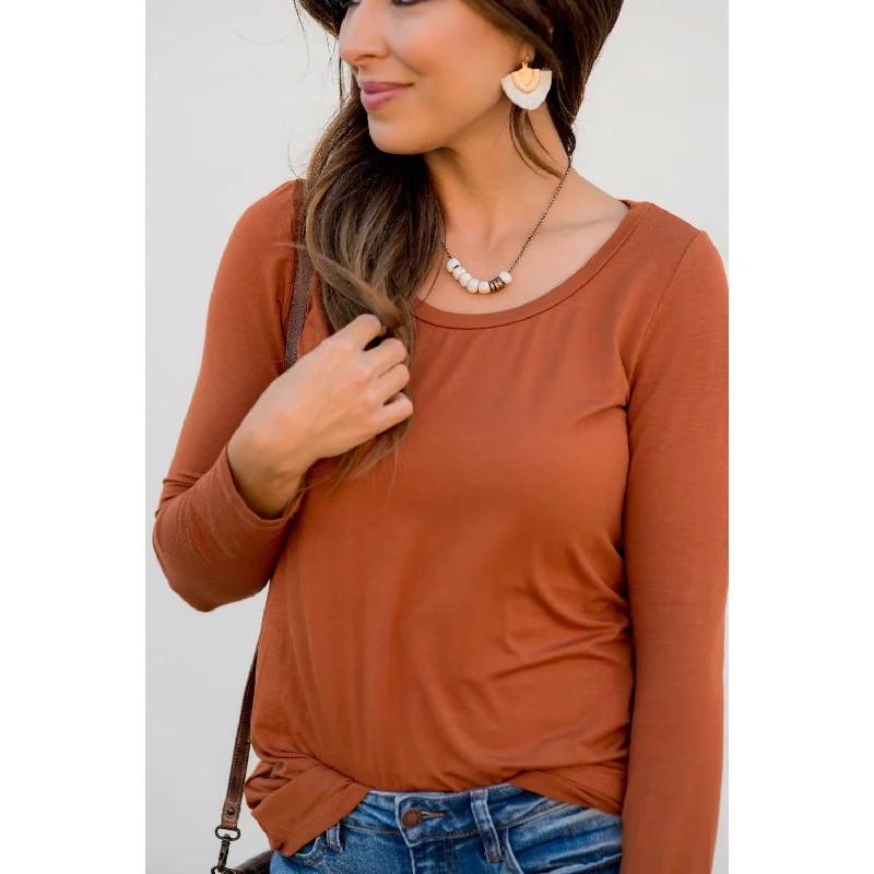 Sale Event Betsey's Butter Soft Long Sleeve Basic Tee
