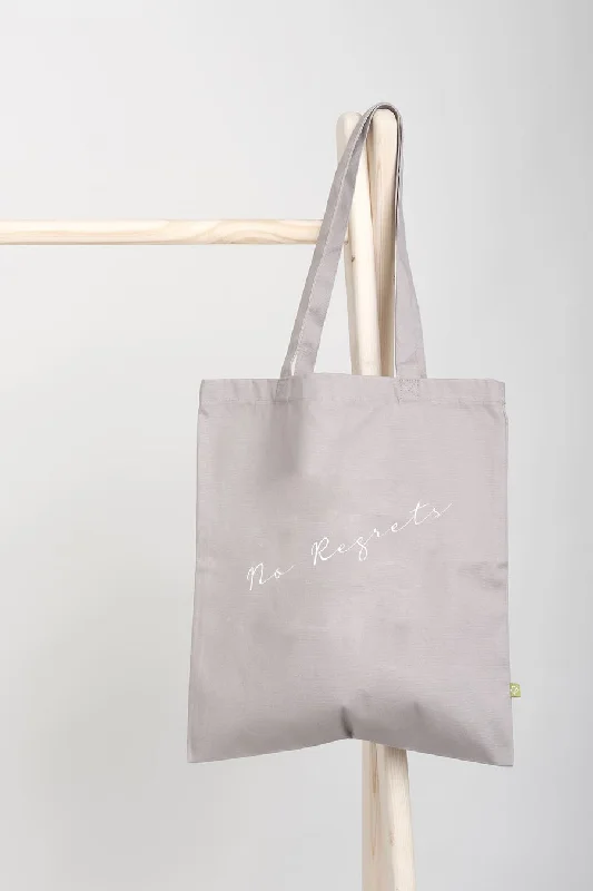 Time-Sensitive "No Regrets" Tote Bag