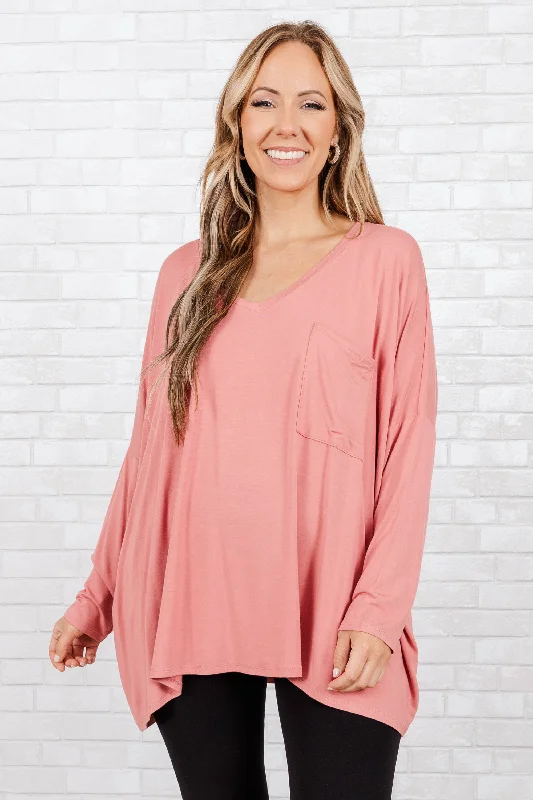 Weekend Savings Extravaganza Call Me Today Top, Desert Rose