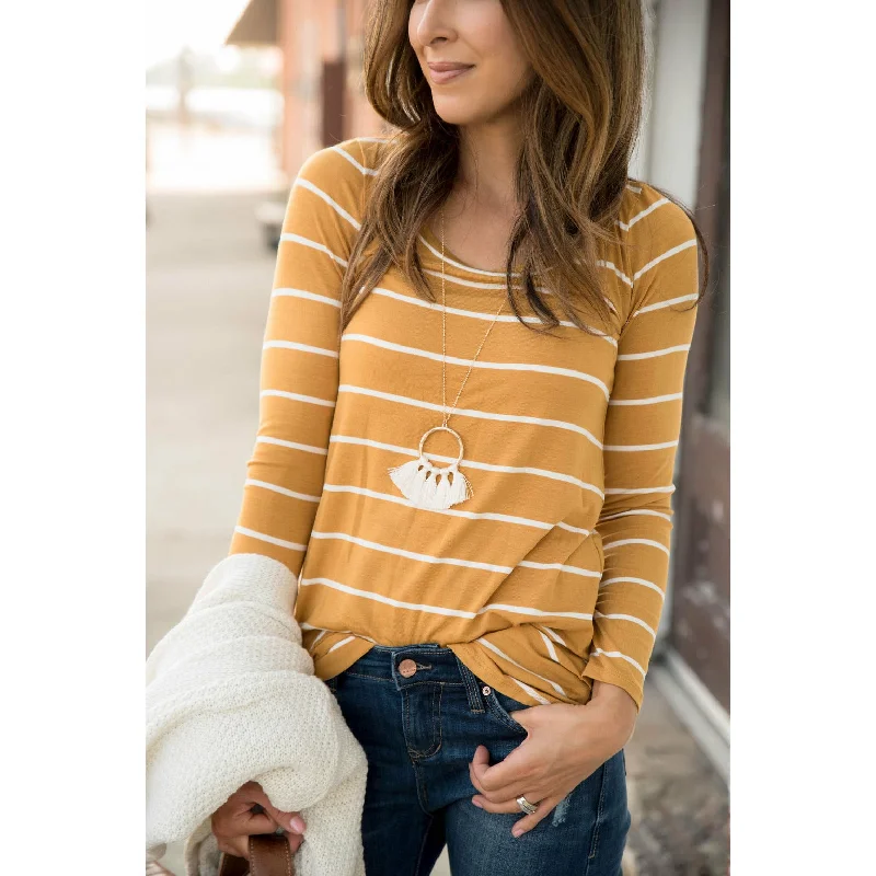 Extra Savings long sleeve striped tee