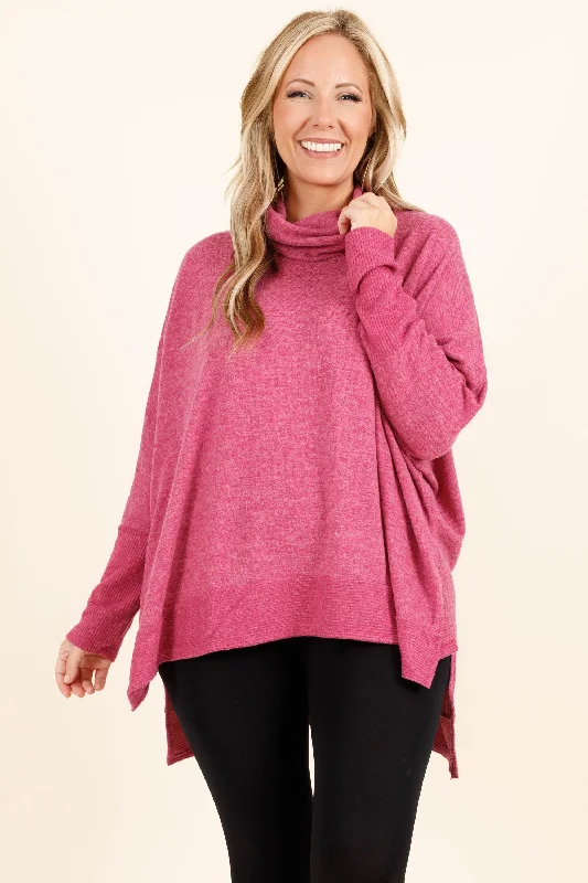 Weekend Savings Fiesta Who We Are Sweater, Magenta
