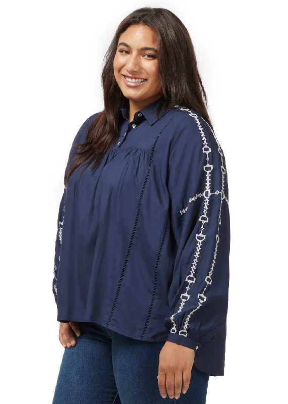 Weekend Discounts to Celebrate Bit and Rein Embroidered Blouse
