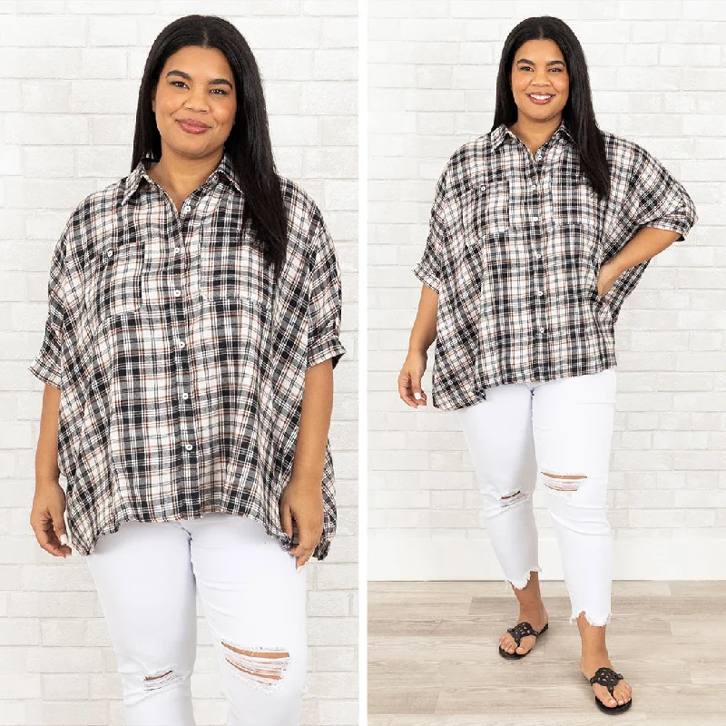 Weekend Deals That Excite Change Your Tune Shacket, Black