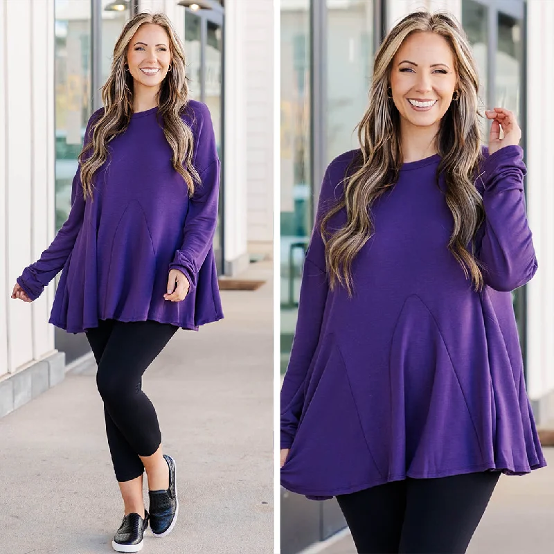 Weekend-Only Price Drops A Time For Change Top, Purple