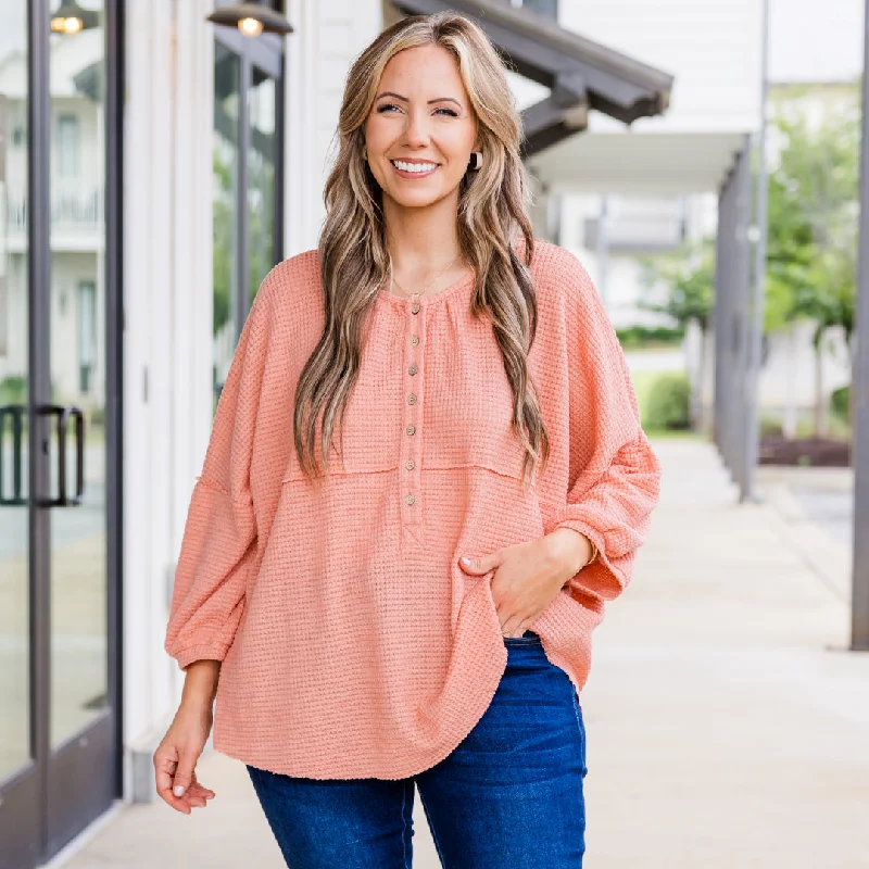 Unmissable Sale Eternal Embrace Top, Peach