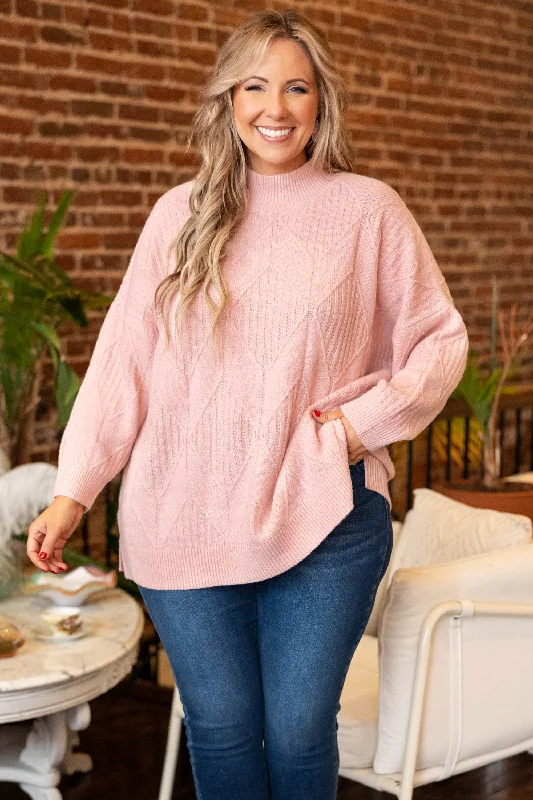 Weekend Specials to Indulge In Enchanting Evenings Sweater, Blush