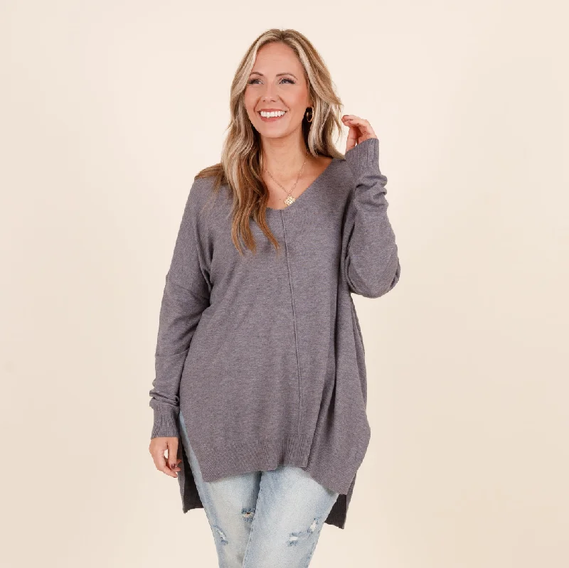 Weekend Deals That Impress Miss Who I Was Sweater, Heather Gray