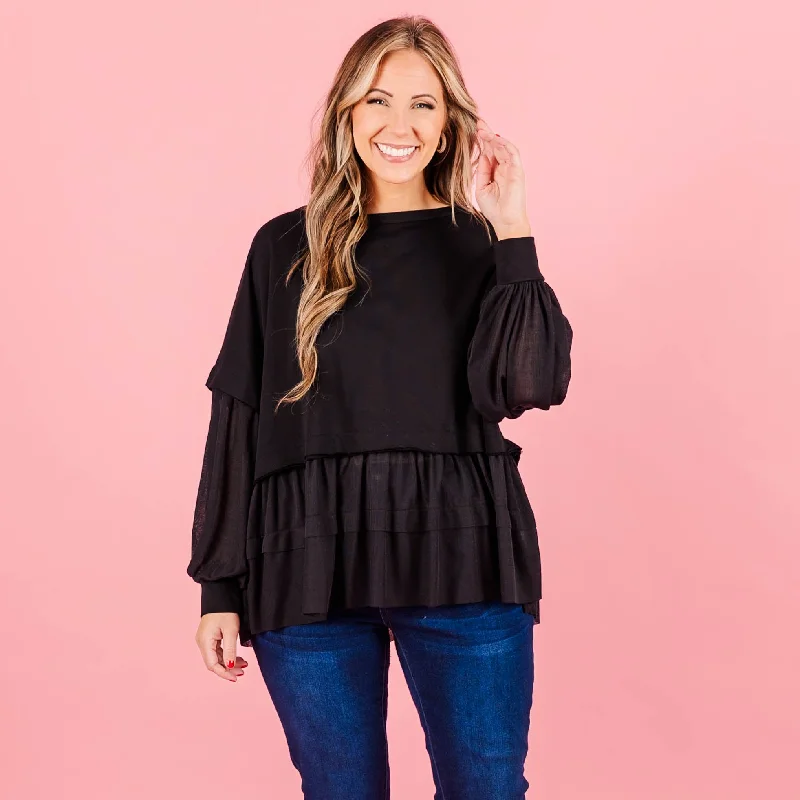 Online Exclusive My Kind Of Fun Top, Black