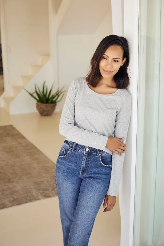 Super Deal Neutral Long Sleeve Tee