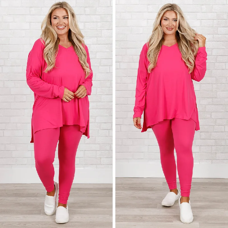 Best Seller Happiness Because Of You Set, Hot Pink