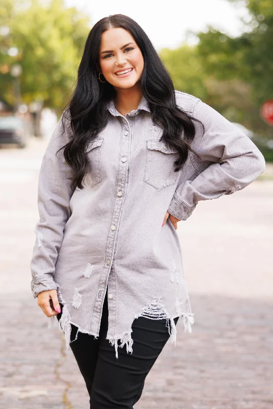 Mega Sale Chill As Can Be Top, Dove Grey