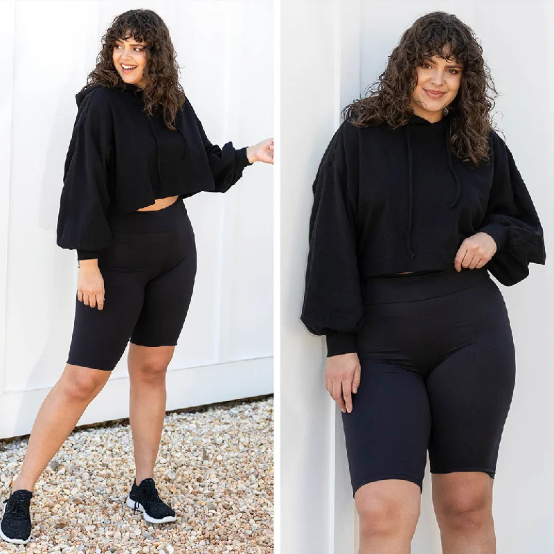 Weekend Offers That Dazzle A Cute Surprise Hoodie, Black