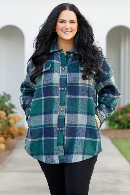 Cash Savings My Time With You Shacket, Olive