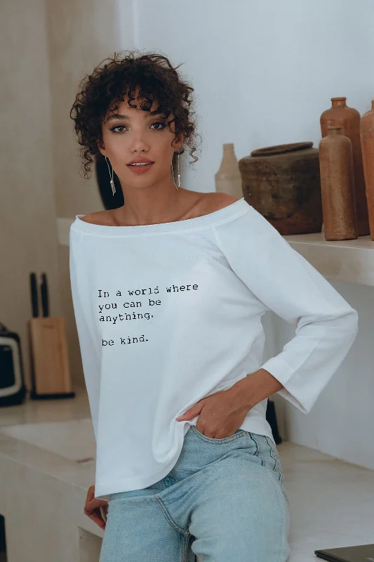 Your Weekend, Your Savings "Be Kind" At Home Sweater