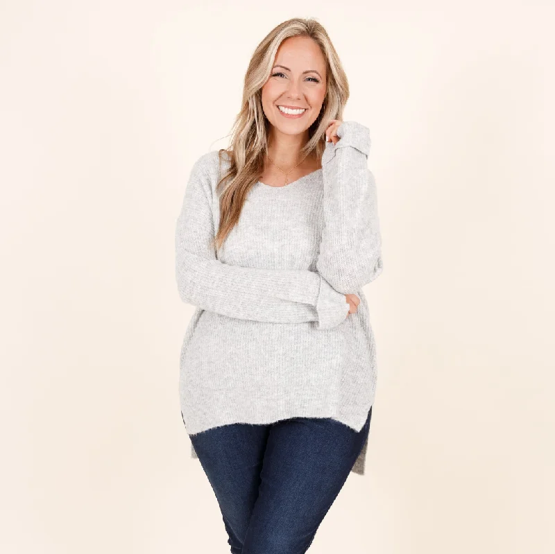 Weekend Savings Extravaganza You're My Soft Spot Sweater, Gray