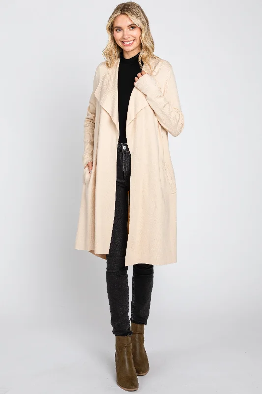 Weekend Sale: Don't Miss Out Cream Draped Cardigan