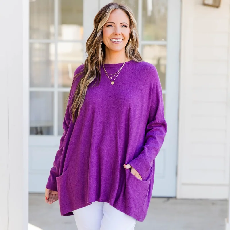 Weekend Price Cuts Galore Snow Whispers Tunic, Heather Plum