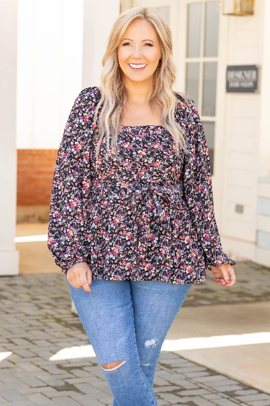 Weekend Bargains to Snag Conversations In The Dark Blouse, Black